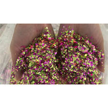 Mischfarbe klobiger Glitter, verschiedene Glitterformen